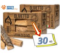 10 Kg → LEGNA da ARDERE di ULIVO SECCA TRONCHETTI OLIVO / STUFE CAMINI BARBECUE
