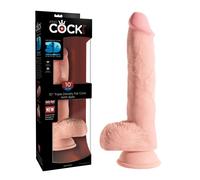 10" KING COCK PLUS TRIPLE DENSITY MAXI DILDO REALISTICO GIGANTE MEGA TOY XL XXL