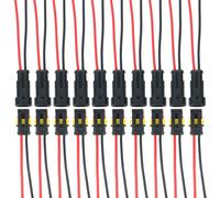 10 Kit 2 Pin Auto Impermeabile Connettore, Connettori Elettrici per Presa, Auto