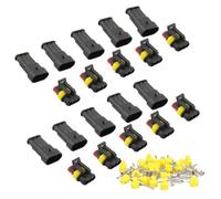 10 Kit 3 Pin Connettore Elettrico Spina Impermeabile1.5Mm Terminale 20-16 AWG PA