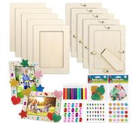 10 kit Cornice Portafoto in Legno Bustine Regalini Fine Festa Bambini Giochini per Feste di Compleanno Pensierini per Dopo Gadget Compleanno Bambini 3-5 8 Anni Mini Giochi Regalini Fine Festa