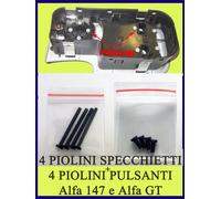 10 kit PIOLINI ALZAVETRI E SPECCHIETTI PULSANTIERA ALFA ROMEO 147 e GT 4+4