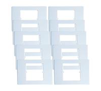 10 Kit Placca Adattatore 503 a 502 Bianco, Convertitore 503 a 502, Supporto Riduttore Slim 3.5mm, Per Installazione Termostati Smart o Moduli Quadrati 86x86, Vite Incluso