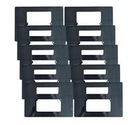 10 Kit Placca Adattatore 503 a 502 Nero, Convertitore 503 a 502, Supporto Riduttore Slim 3.5mm, Per Installazione Termostati Smart o Moduli Quadrati 86x86, Vite Incluso