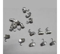 10 kit tubi buccali con ganci piegabili per primo molare, ortodonzia, 4pz/kit