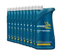 10 L 10x 1 Litro Mannol Olio per Catena Universale Minerale Motosega Sega