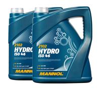 10 L 2x 5 Litro Tanica MANNOL Hydro Iso Hlp 46 Centrale Olio Idraulico din 51524