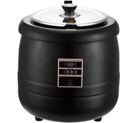 10 l bollitore di zuppa per zuppa Commerciale Portatile, pentola di zuppa elettrica di Controllo Elettrico Intelligente con Coperchio incernierato e pentola Interna Rimovibile, per Alimentare a
