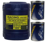 10 l di olio motore MANNOL SAE 10W-60 RACING + ESTER Motor Flush