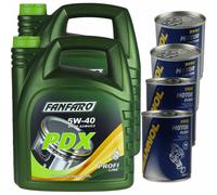 10 L fanfaro olio motore Pdx 5W40 Api Sn / Sm / Cf 4xMANNOL Motore Flush Doctor