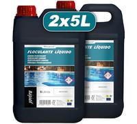 10 L | Flocculante Liquido | Chiarificante per Acqua Torbida per Piscine | Azione Rapida e Alta Efficacia. (2x5 Litri)