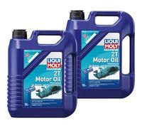 10 L Liqui Moly Marine Fully Synthetic 2T Olio Motore Bootsöl API TC