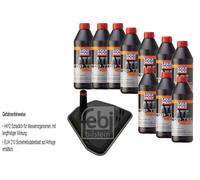 10 L Liqui Moly Top Tec Atf 1200 Febi Filtro Olio Trasmissione per BMW X3 3.0d