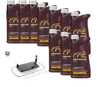 10.L mannol Dexron III Vaico Filtro Olio Trasmissione per BMW X5 3.0d 3.0i Land