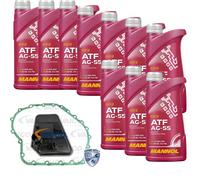 10 L mannol Olio Idraulico Atf AG55 Vaico Filtro Trasmissione per ' Aria Audi A6