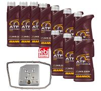 10 L MANNOL Olio Per Cambi ATF JWS Filtro Olio Per Ford Ranger 3.2 TDCi 4x4