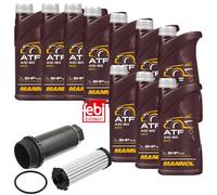 10 L MANNOL Olio Trasmissione ATF AG60 FEBI per Ford Focus II 1.6 2.0 Volvo