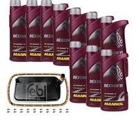 10 L mannol Trasmissione Dexron VI Febi Filtro Olio per BMW X3 3.0d 3.0sd