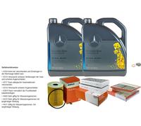 10 L Mercedes Original Olio 5W-40 229.5 MAHLE Controllo Set Per M-Klasse ML