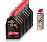 10 L MOTUL 8100 X-CLEAN 5W-40 Olio Motore 300ml Diesel System Clean 11270270
