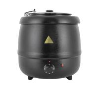 10 l pentola elettrica per zuppa in acciaio inox, bollitore elettrico, grande capacità, riscaldatore per zuppa temperatura regolabile, per cucina, ristorante, caffè, riunione di famiglia