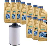 10 L RAVENOL ATF T-WS Kit Ispezione Cambio con Filtro per BMW 3 Cabriolet E93
