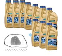 10 L RAVENOL ATF T-WS Olio Cambio Automatico MEYLE Filtro per VW Phaeton 3.2 V6