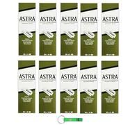 10 lame Astra Superior Platinum, confezione da 100 pezzi + portachiavi Beni Culinari
