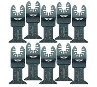10 lame da taglio per legno grezzo TopsTools FA44J_10 da 10 x 44mm compatibili con il multiutensile Dewalt Stanley Black and Decker Bosch Fein (non StarLock) Makita Parkside Ryobi Worx Workzone