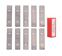 10 lame quadrate in carburo da 50 x 12 x 1 5 mm, progettate per una migliore efficienza nella lavorazione del legno e nell'uso domestico