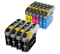 10 lampada. XL Cartucce d' inchiostro ad alta capacità per stampanti Brother DCP j562 j4120 Brother MFC J5320DW-j5620dw MFC j5625dw mfc-j5720dw-j480dw MFC j680dw-j880dw MFC J4420DW-J4620DW MFC J4625DW 4 X NERO 2 X Ciano, 2 X Magenta 2 X Giallo (V2)