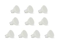 10 LAMPADINE FARO GU10 FARETTO SPOTLIGHT 8 Watt Luce Bianca 3000K 4000K 6400K [EEK: A+]