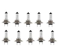 10 Lampadine H7 Alogena Bianca 12V 55W Per Auto E Moto KIT 10 LAMPADE