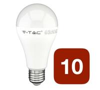 V-Tac VT-2015 Lampadina LED E27 15W Bulb A65 - SKU 4453 / 4454 / 4455 - Temperatura Colore: Bianco Freddo