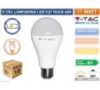 LAMPADINA LED E27 A65 17W BIANCO CALDO 200 GRADI VT-2017-LED4456 V-TAC