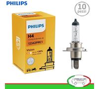 LAMPADE PHILIPS H4 VISION +30% DI LUCE 12V 60/55W (6 PEZZI) COD. 12342PRC1