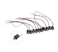 10 lampadine pre-cablate da 12 V 10 mm, con indicatore di luce costante e cavo flessibile da 20 cm, per luci di stato dell'apparecchiatura (blu)