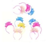 10 LED Illumina Le Fasce Per La Testa Capodanno Che Brillano Fasce Capelli Lampeggianti Feste E Festival Fibra Ottica Fascia