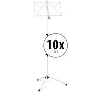 10 Leggii Musicale Libri Orchestra Pieghevole Richiudibile Bianco Stand Spartiti