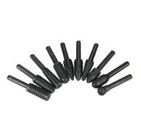 10 lime rotanti raspa in acciaio al carbonio fresa in carburo da 6 mm gambo lima strumento per fresa lavorazione del legno punte per smerigliatura accessori per fai da te incisione lucida taglio