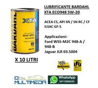 10 LITRI BARDAHL XTA 5W20 POLARPLUS OLIO AUTO C5 ECO948 API SN ILSAC FORD JAGUAR