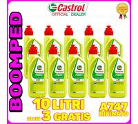 10 LITRI Castrol A747 Olio miscela RICINATO MOTO SCOOTER 2T competizione 10CS04