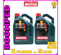 10 LITRI olio motore MOTUL 8100 X-CLEAN+ 5W30 auto diesel benzina ACEA C3 02MO41