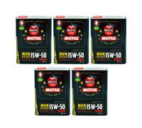 10 Litri Olio Motul 2100 15W50 Semi Sintetico Auto Storiche Epoca 1970 05MO74