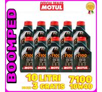 10 LITRI OLIO MOTUL 7100 4T 10W40 YAMAHA HONDA BENELLI APRILIA DUCATI 10MO60