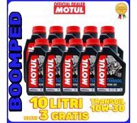 10 LITRI OLIO MOTUL TRANSOIL SAE 10W30 GEARBOX MINERALE OLIO cambio VESPA 10MO03