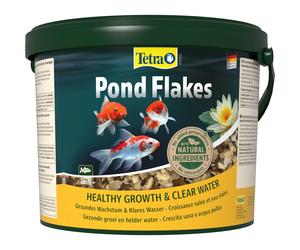 10 litri Tetra Pond Flakes Mix di Mangime Completo in Scaglie Fiocchi per Carpe Koi Pesci Rossi da Laghetto Stagno