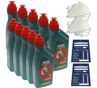 10 Litro Castrol Transmax Atf Dx III Multivehicle Automatico Cambio 236.9 Set