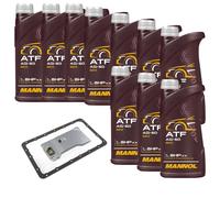 10 Litro MANNOL Trasmissione Atf AG60 Filtro Olio per Jeep Cherokee 4.0i 4x4