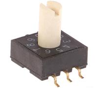 10 livelli interruttore rotativo 0-9 codifica per montaggio smd interruttore di codifica 10 posizioni plastica metallo robusto elettronico interruttore rotativo 3:3 collegamento PCB integrazione